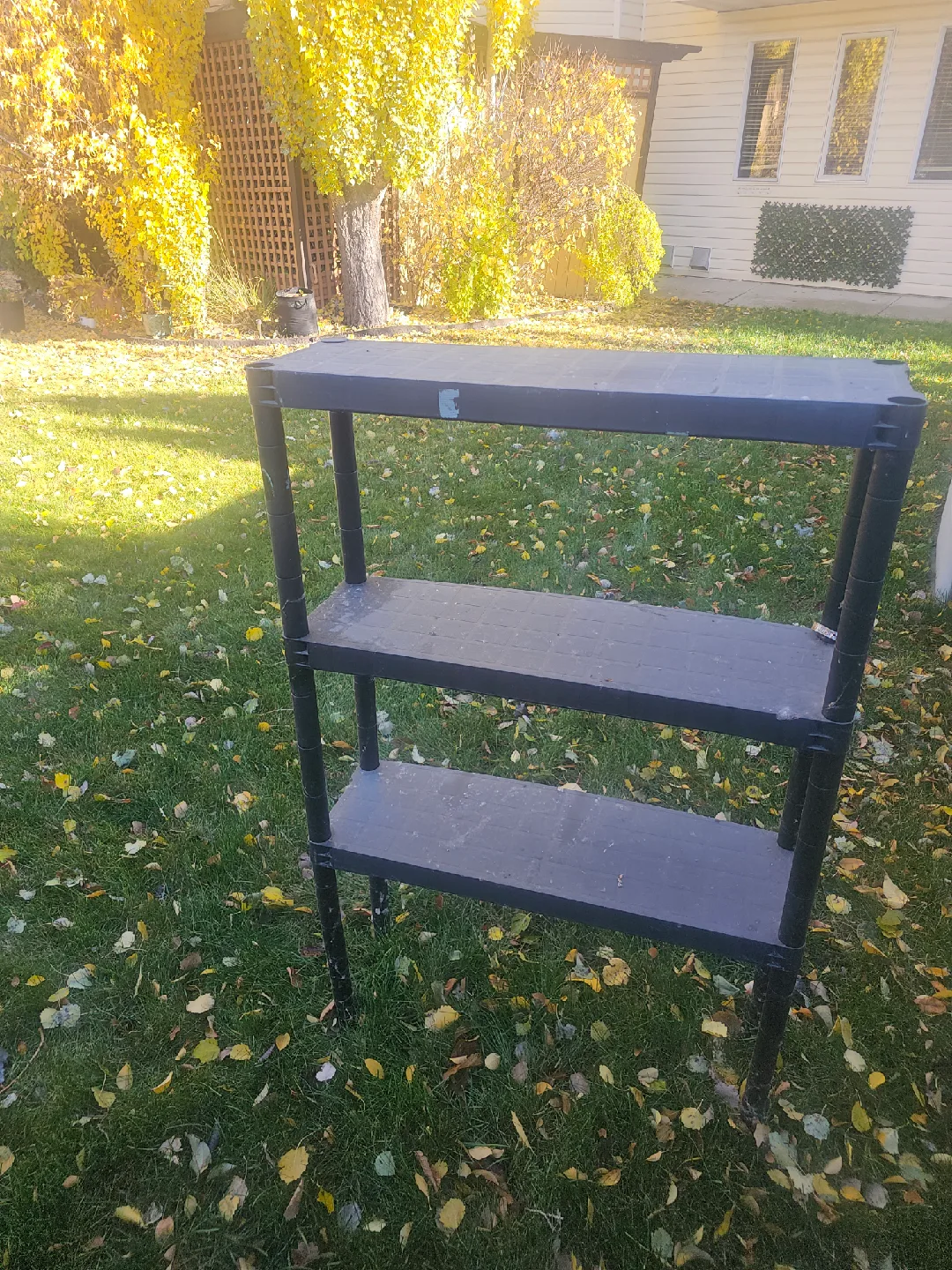 Black Plastic Shelving Unit thumbnail