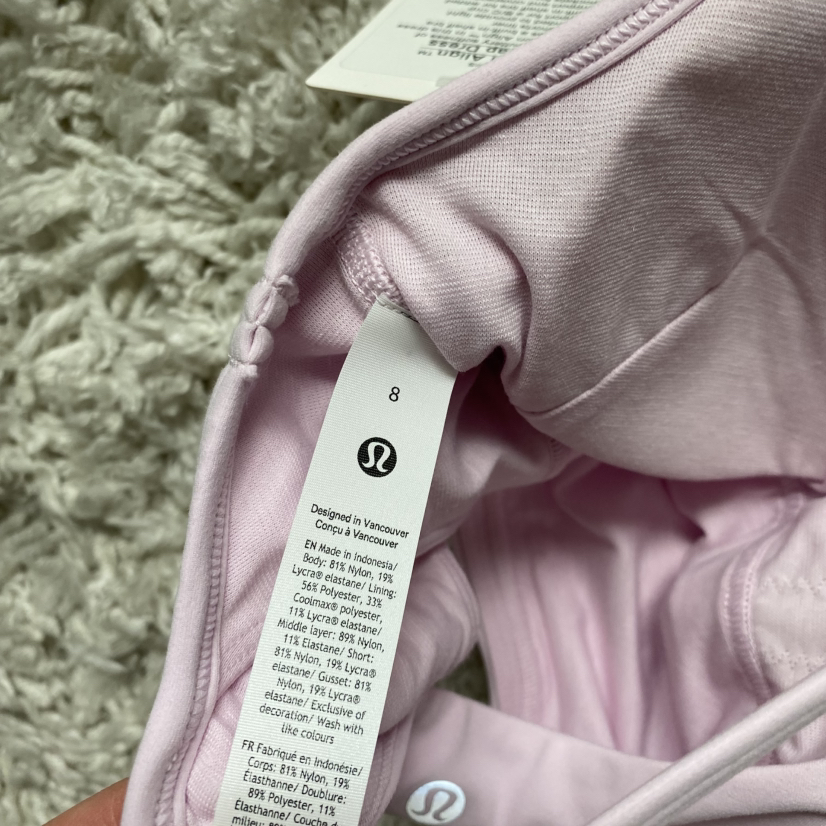 NWT Lululemon Align Cami Strap Dress - Size 8, Pink Organza - photo 3