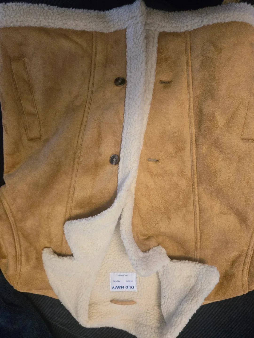 Old Navy XL Sherpa-Lined Jacket- girls image indicator(3)