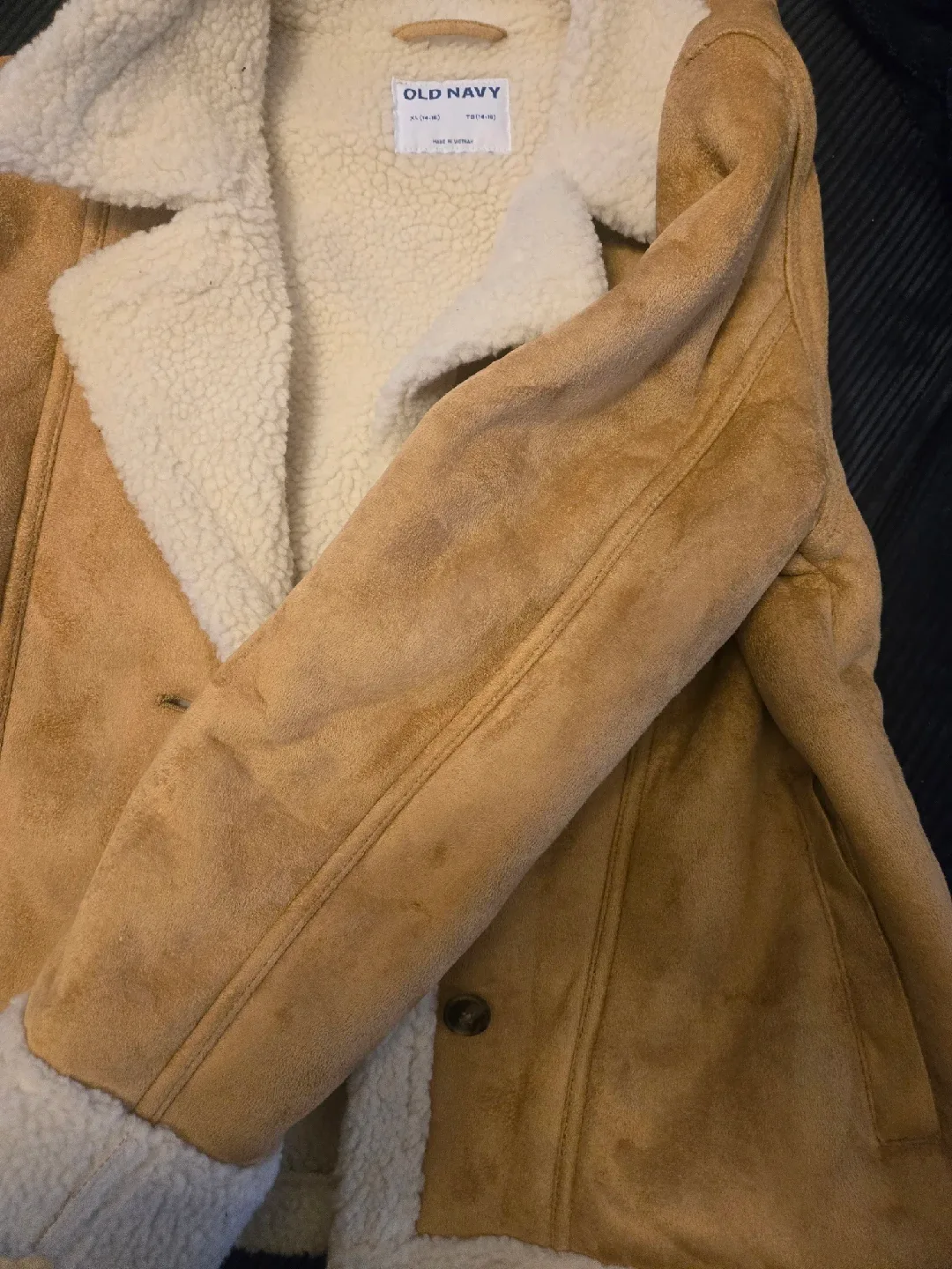 Old Navy XL Sherpa-Lined Jacket- girls image indicator(4)