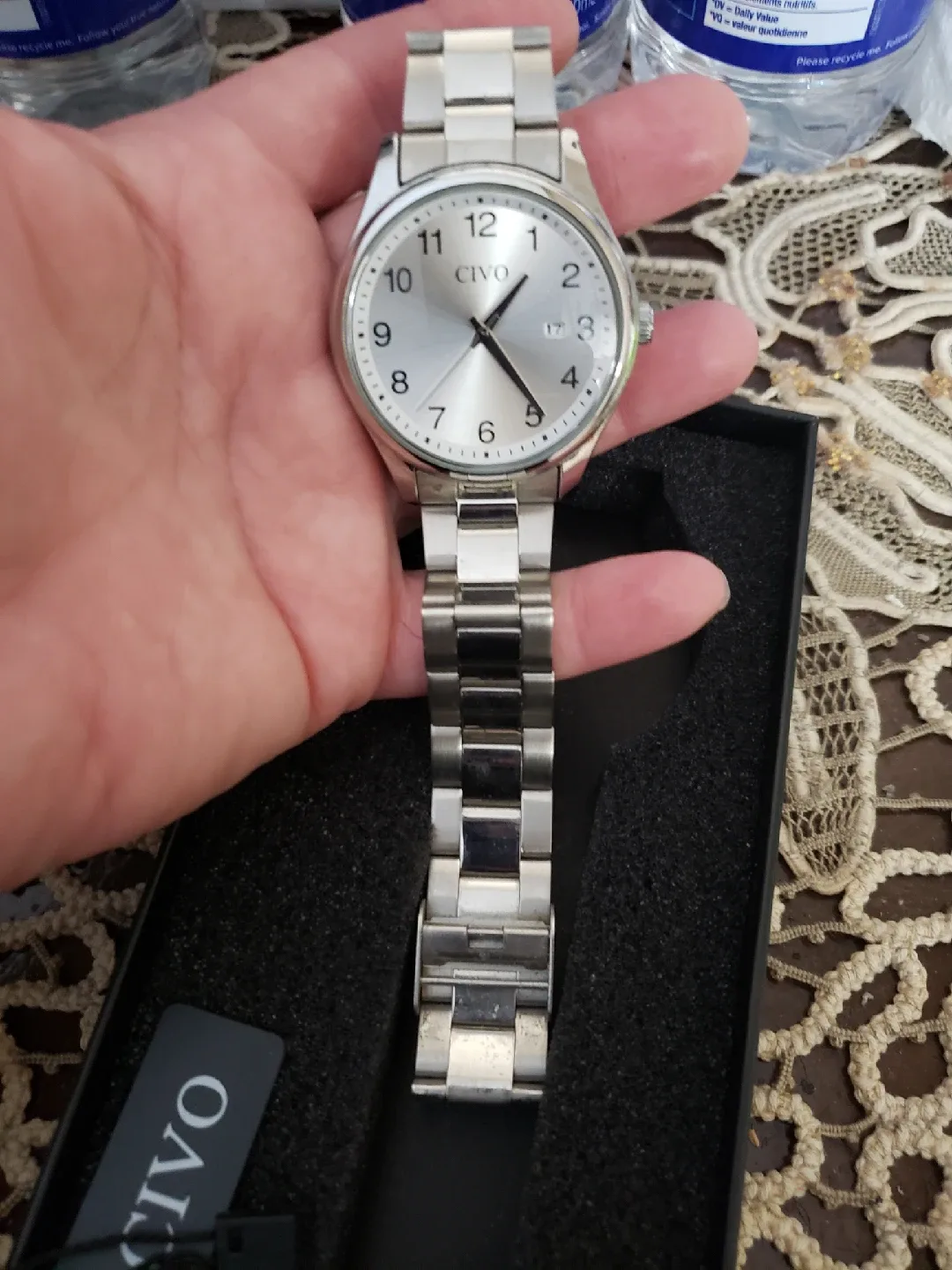 CIVO Stainless Steel Quartz Watch, New in Box image indicator(4)