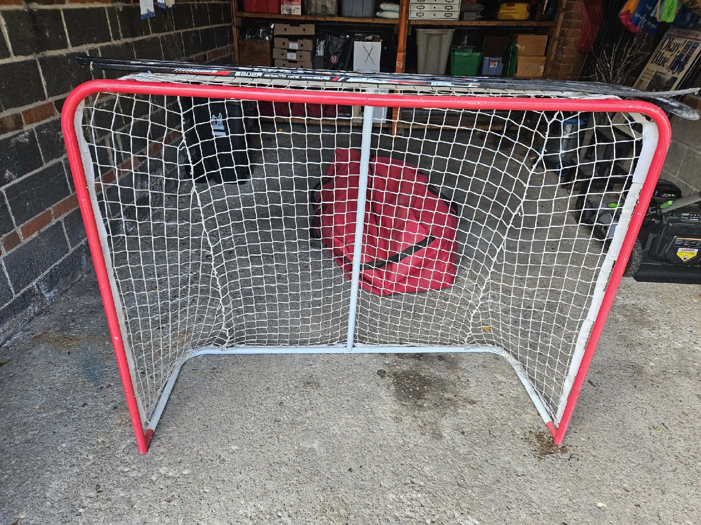 54" x 44" Hockey Net & youth Sticks