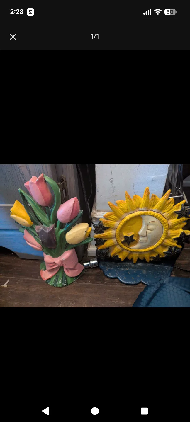 vintage iron door stoppers thumbnail