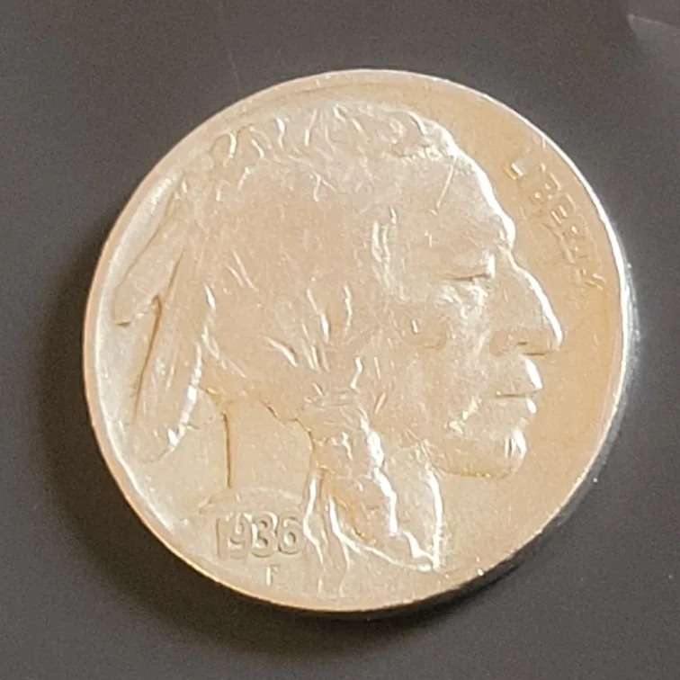 1936 USA 5 cent coin thumbnail