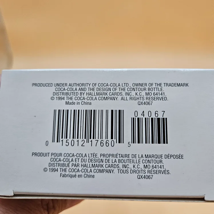 Coca Cola Hallmark Keepsake Ornament 1995 Santa Vintage  4" T image indicator(7)