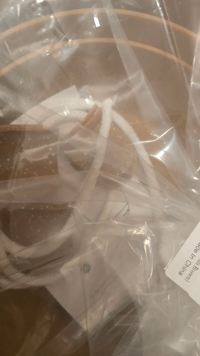 New 12-inch Self Watering Bowl - White with Brown image indicator(4)