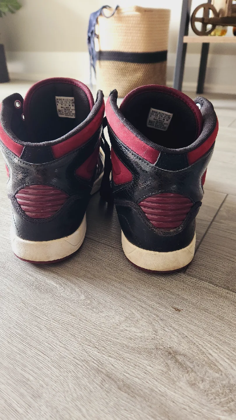 Adidas High Top Sneakers - Maroon & Black image indicator(5)