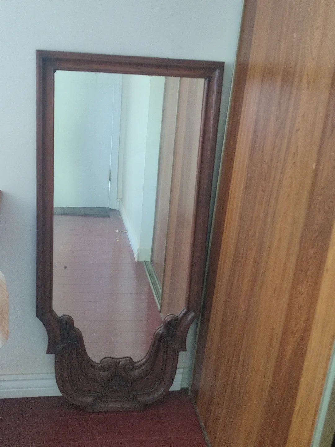 Lovley wood mirror thumbnail