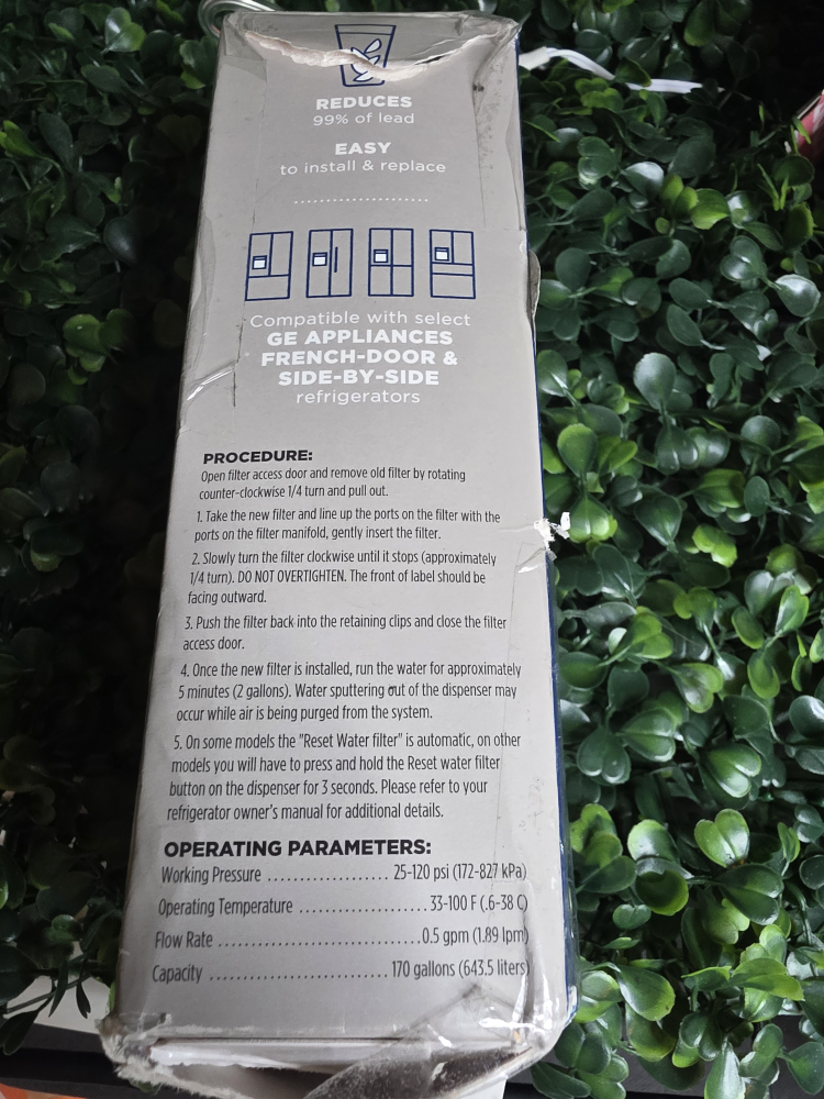GE XWFE Refrigerator Water Filter - New - photo 3