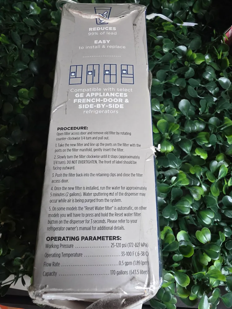 GE XWFE Refrigerator Water Filter - New image indicator(3)