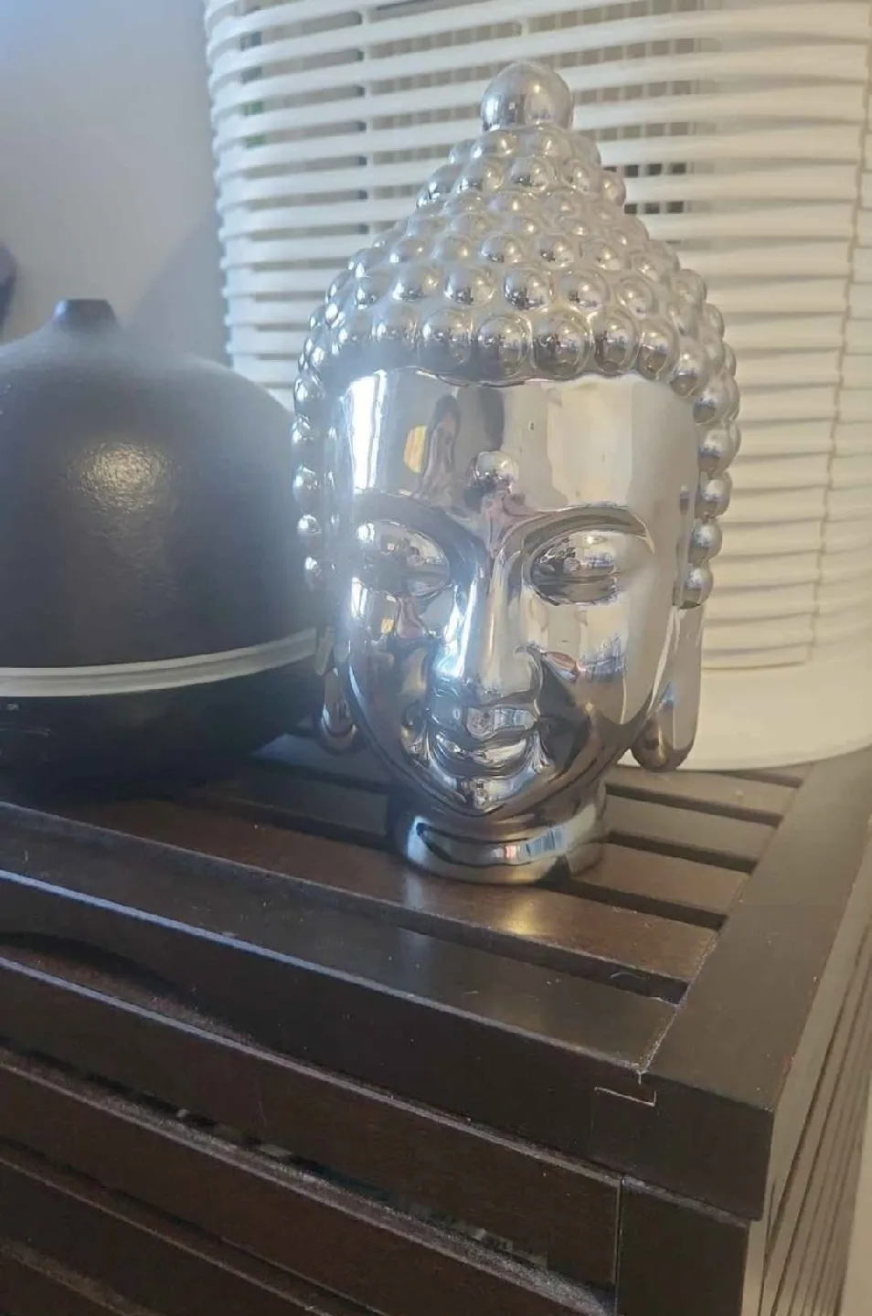 Silver Buddha Head Decor- Bouclair image indicator(3)