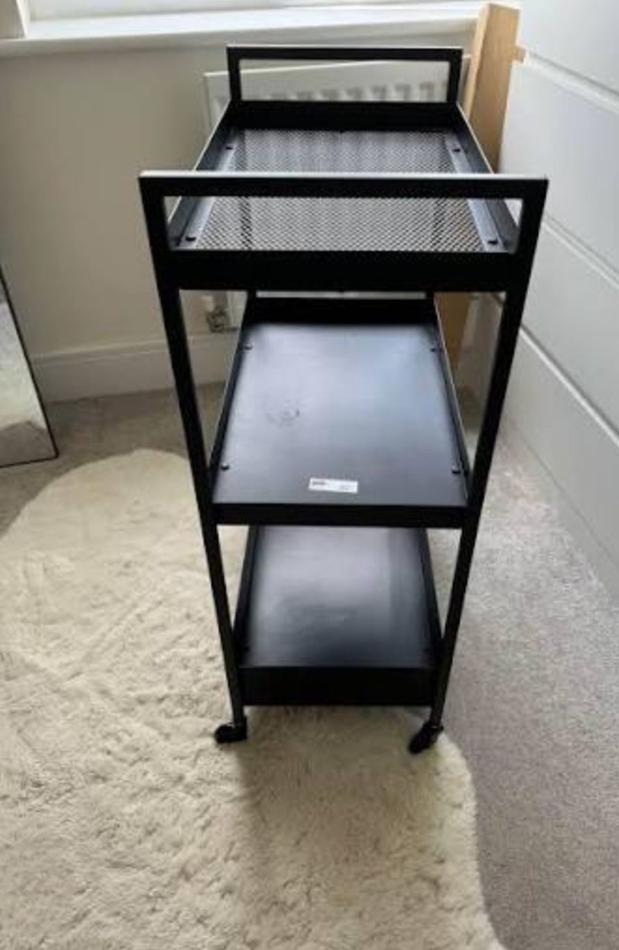 IKEA Black Metal Storage Cart - photo 2