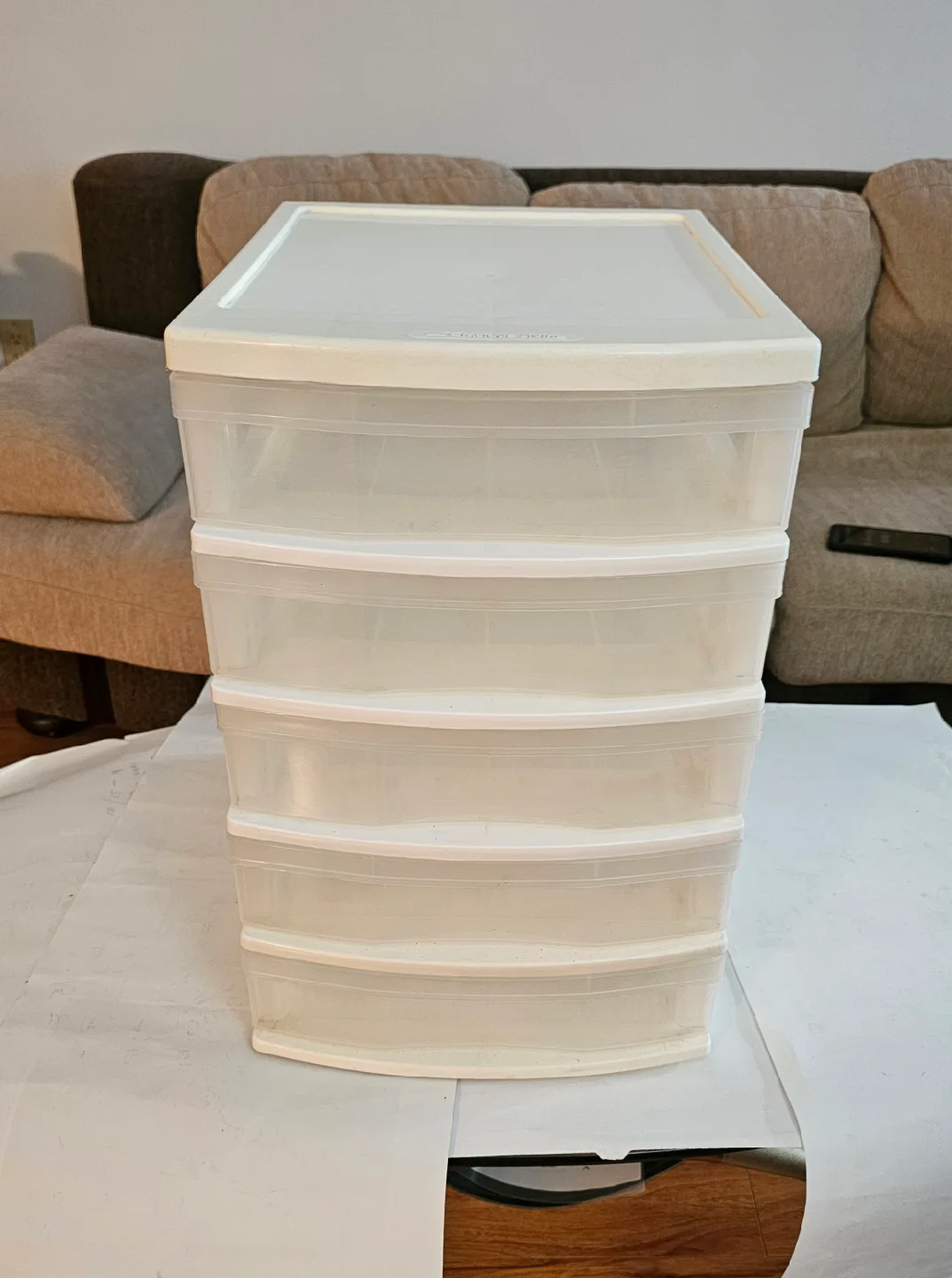 Sterilite 4-Drawer White Storage Tower thumbnail
