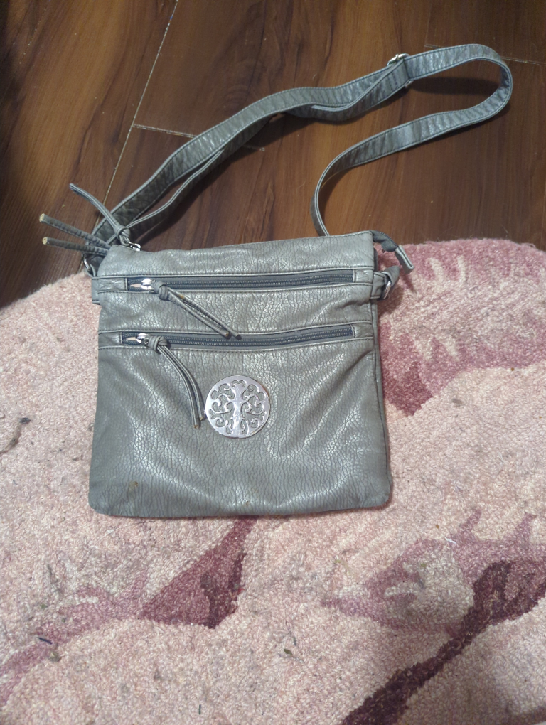 Grey Crossbody Bag