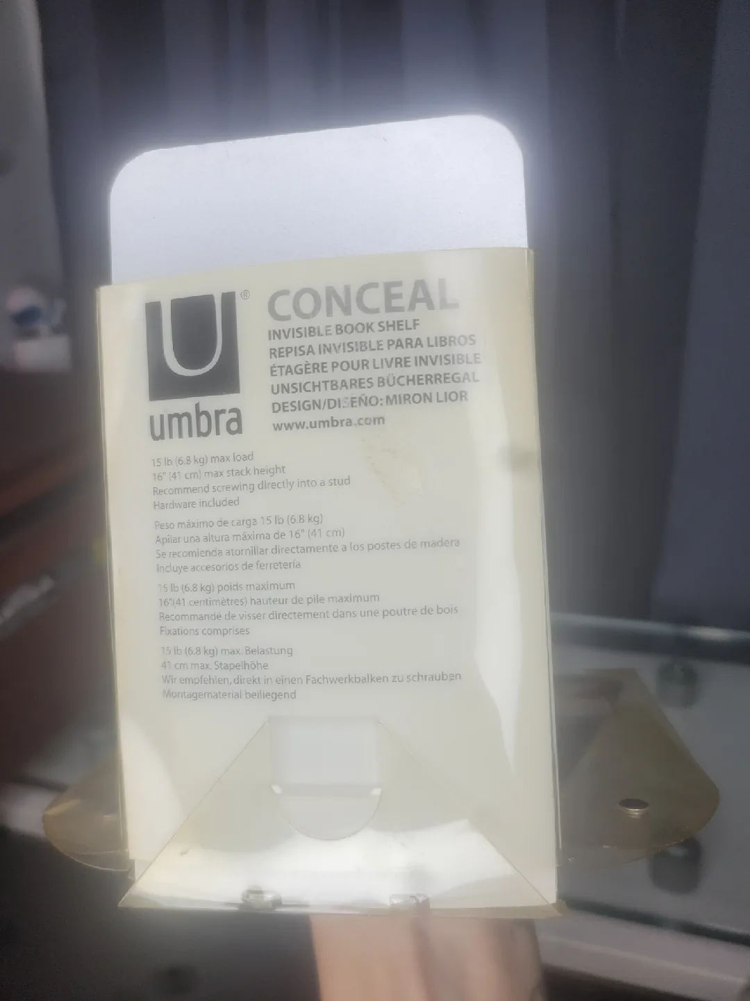 Umbra Conceal Invisible Book Shelf - Silver image indicator(4)