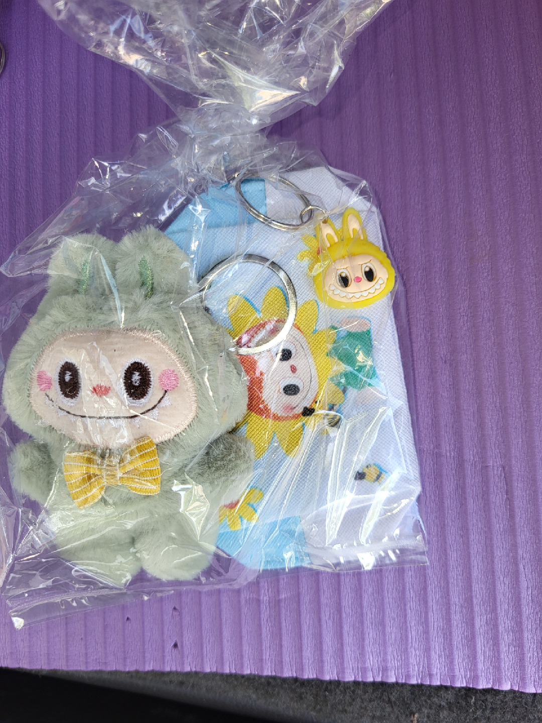Labubu Keychain + Coin Purse