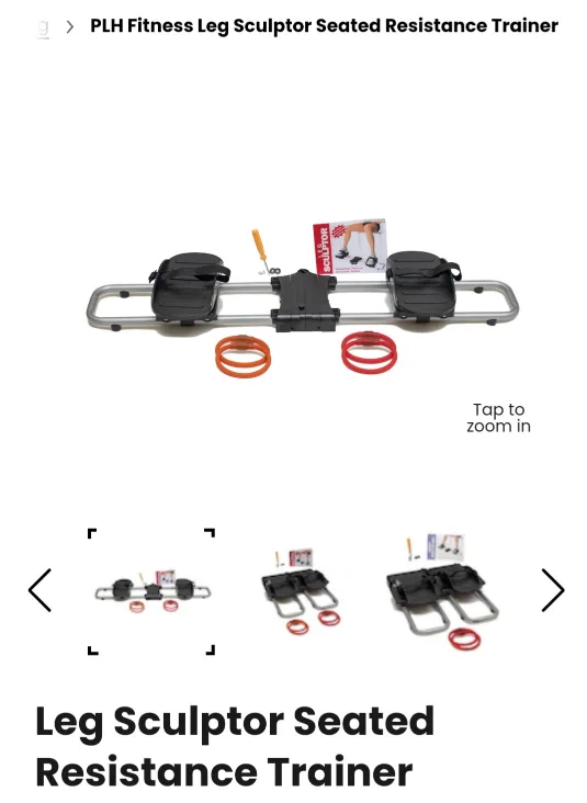 PLH Fitness Leg Sculptor Seated Resistance Trainer image indicator(2)