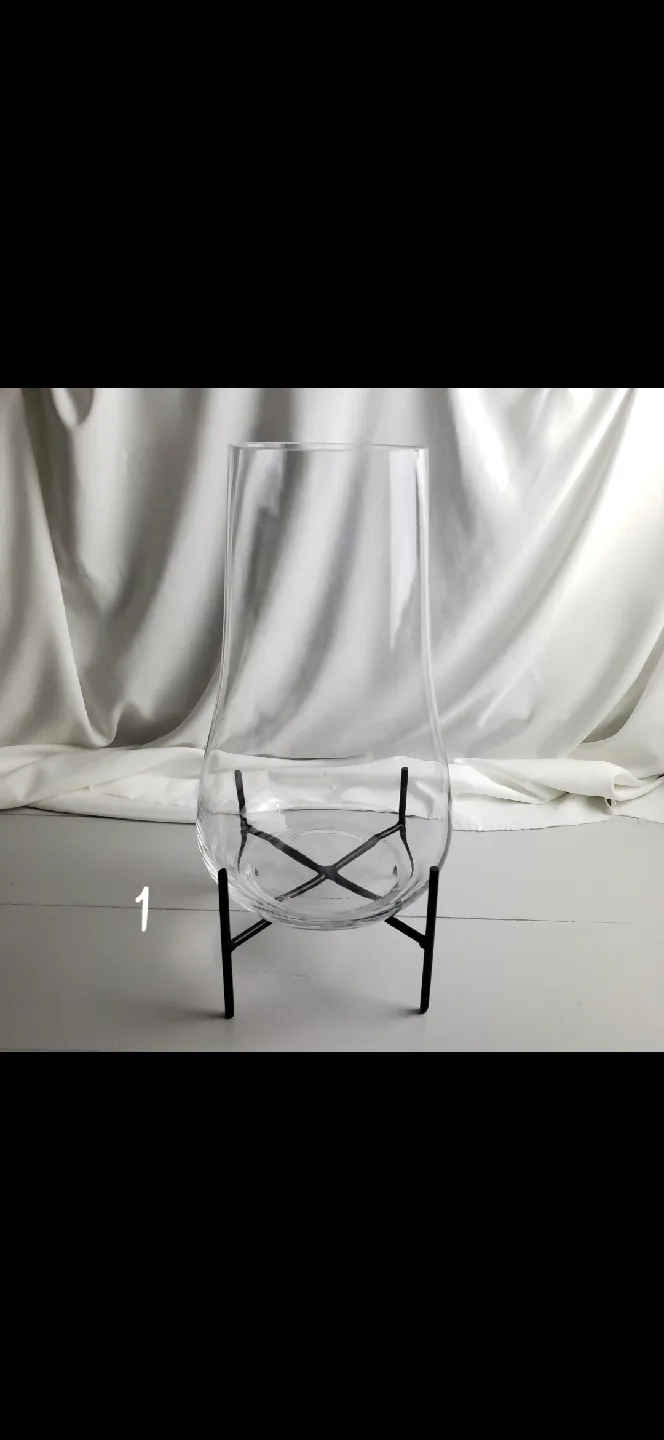 Glass Terrarium with Metal Stand