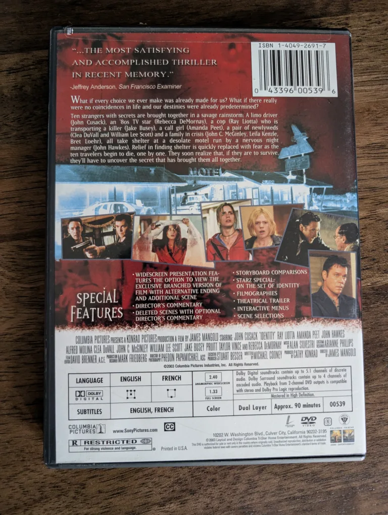 Identity Special Edition -John Cusack-Ray Liotta- Amanda Peet image indicator(2)