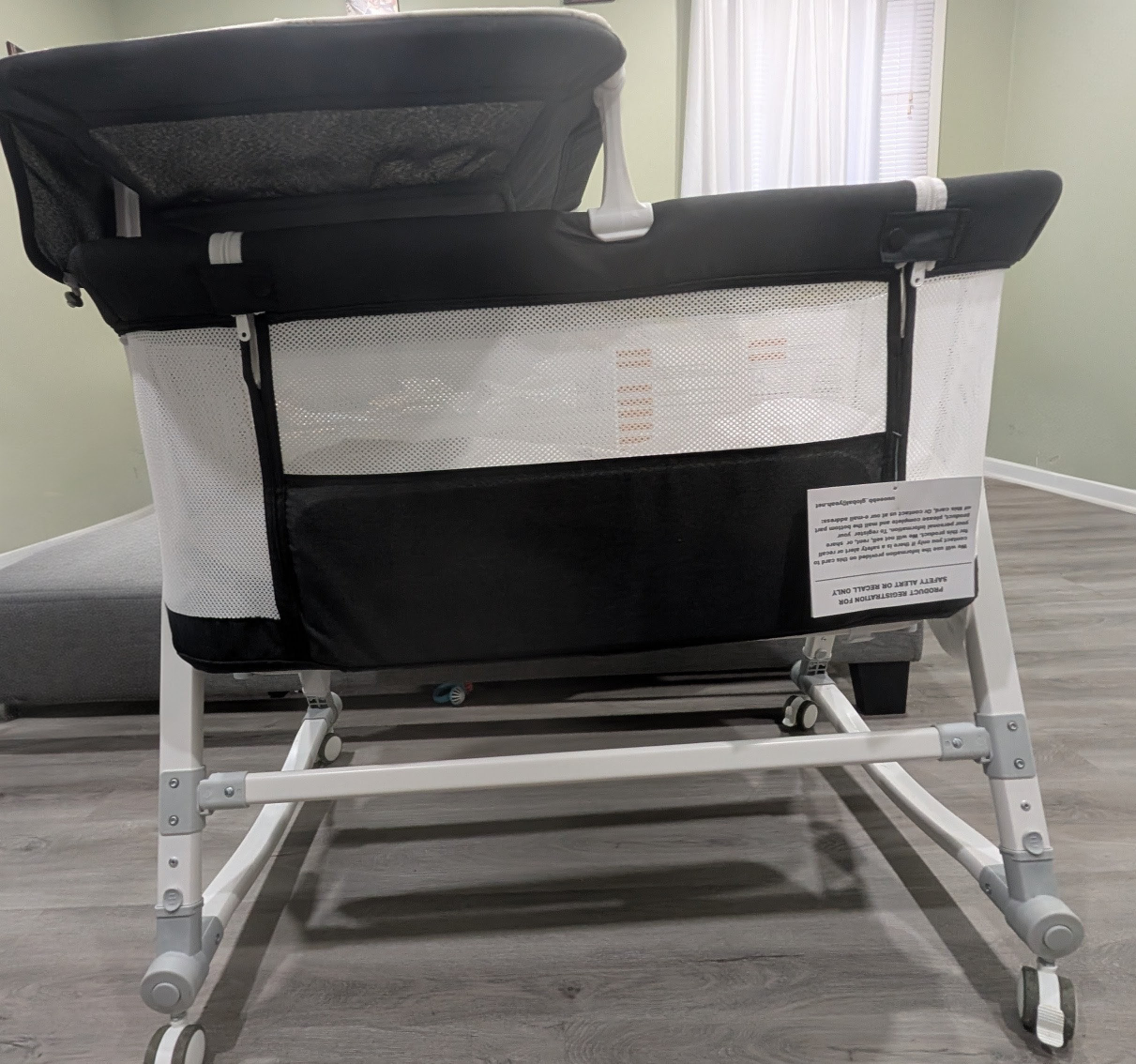 Baby Bassinet - Adjustable Height-with changing table