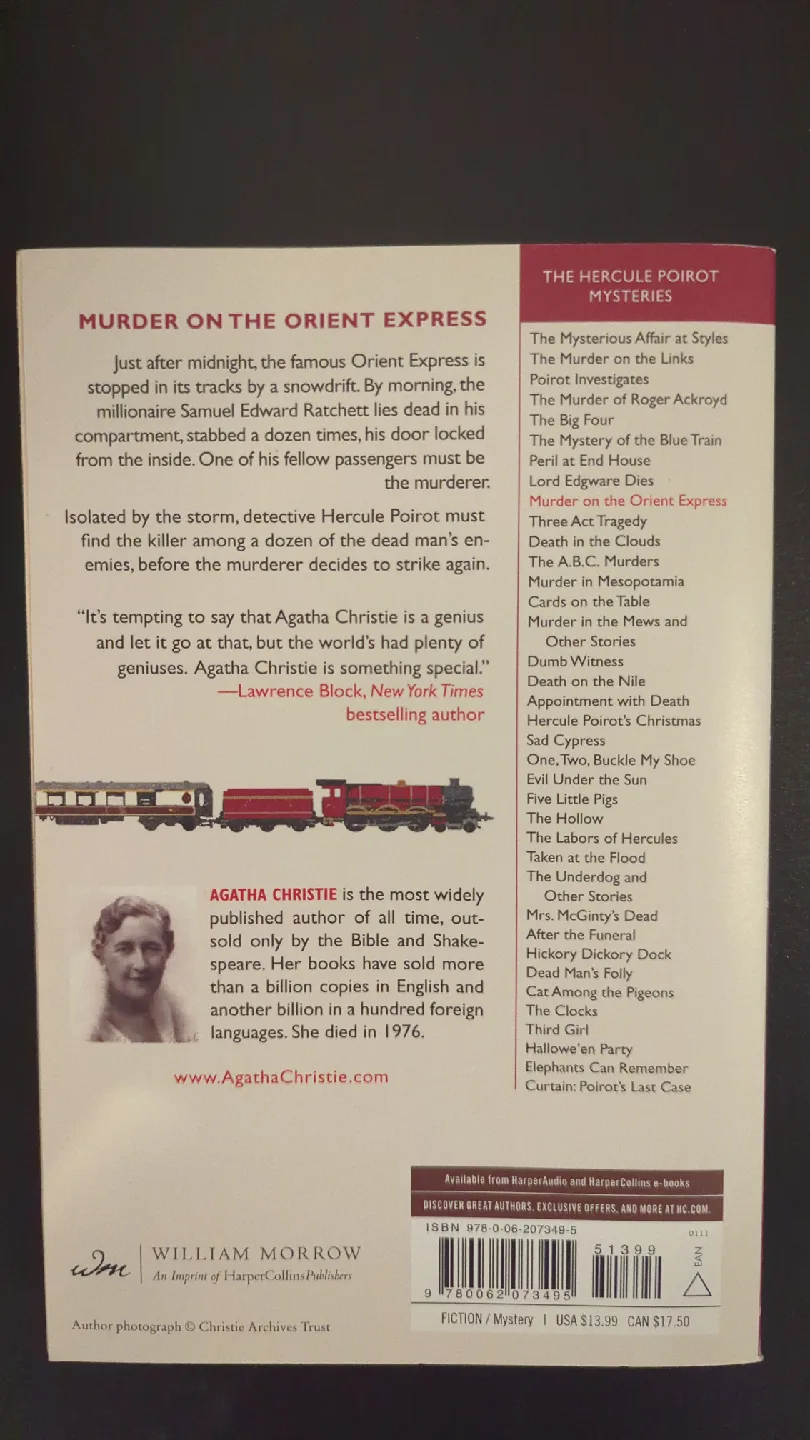 Book Murder on the Orient Express by Agatha Christie OBO image indicator(2)