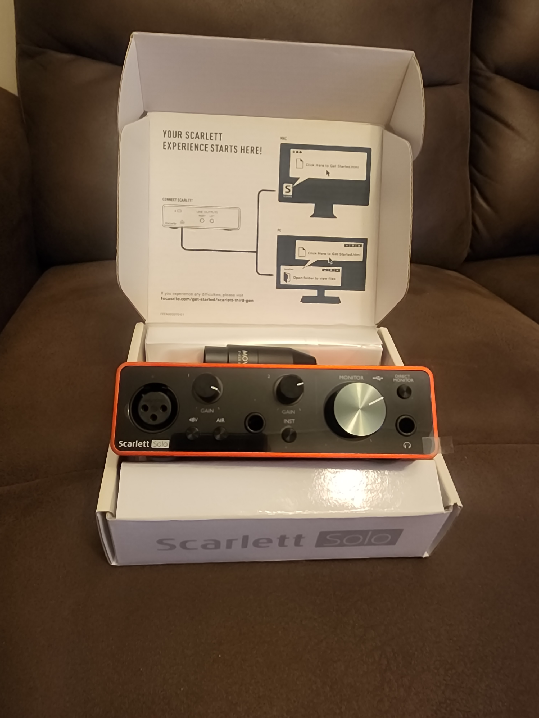 Focusrite Scarlett Solo 3rd Gen Audio Interface - Like New! - photo 5