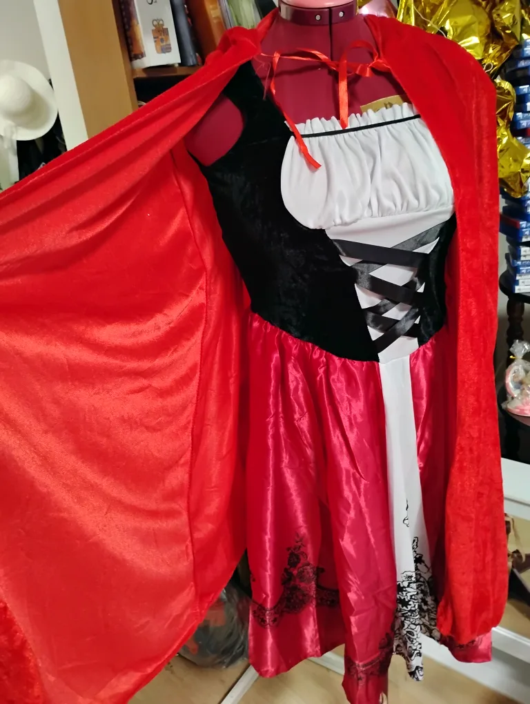 Red Riding Hood Costume - Dress & Cape image indicator(4)
