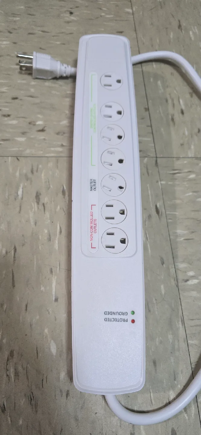 White Power Strip Surge Protector thumbnail