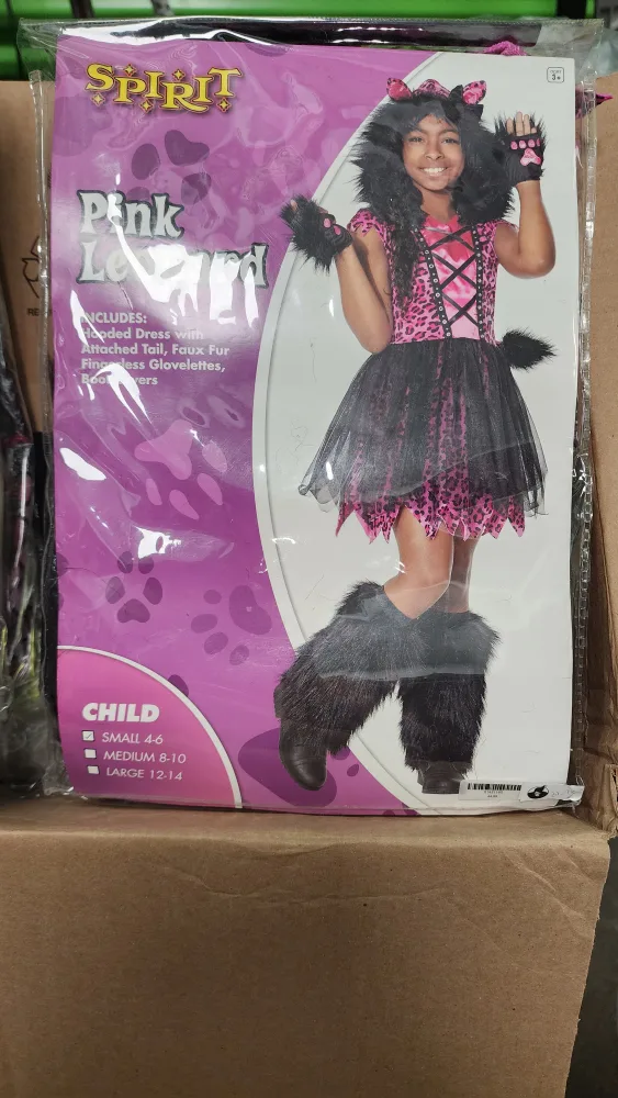 Spirit Halloween Pink Leopard Costume - Child Size Small (4-6) thumbnail