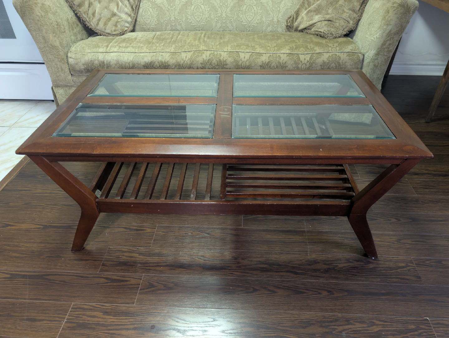 Wood & Glass Coffee Table