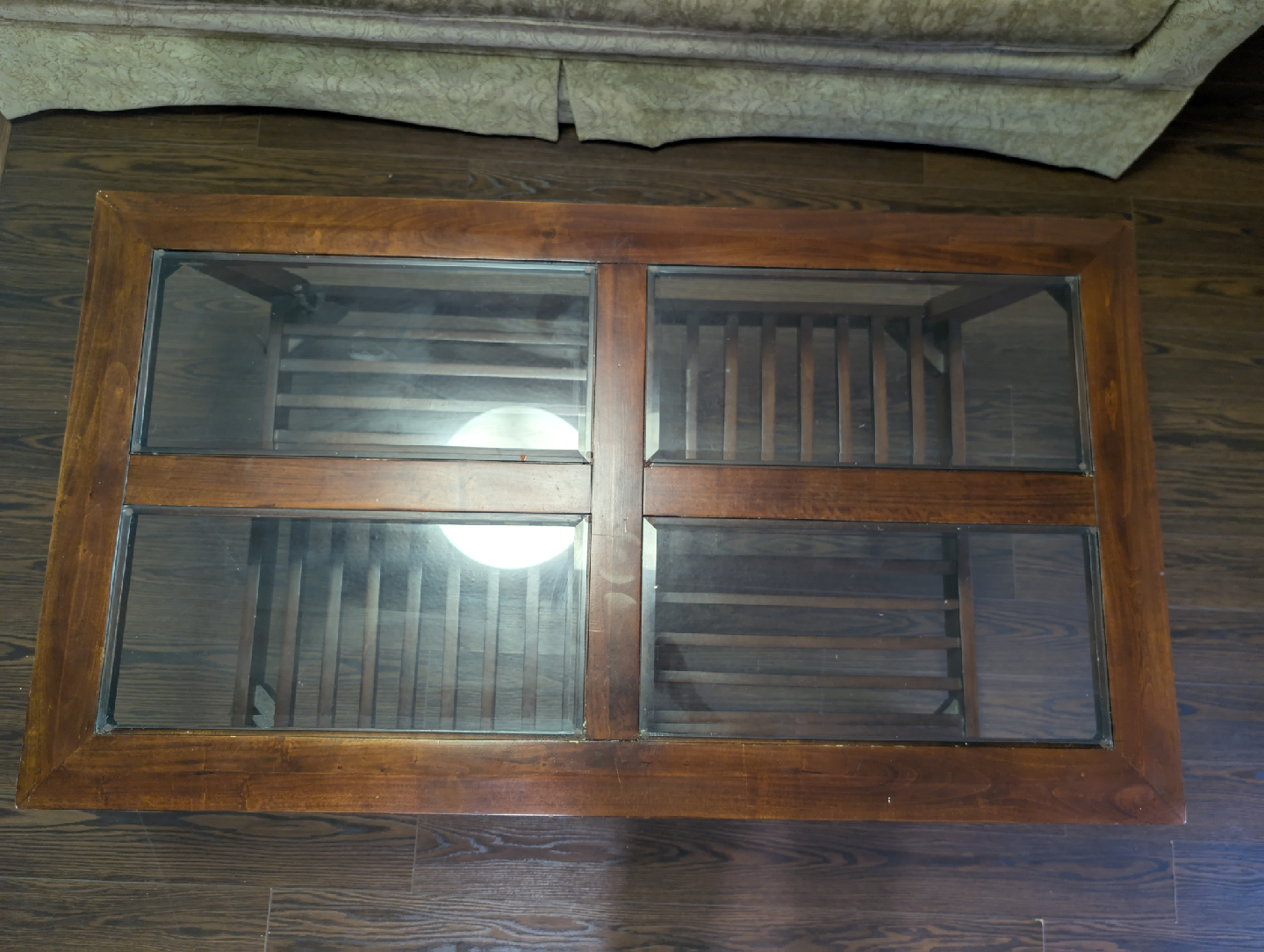 Wood & Glass Coffee Table - photo 2