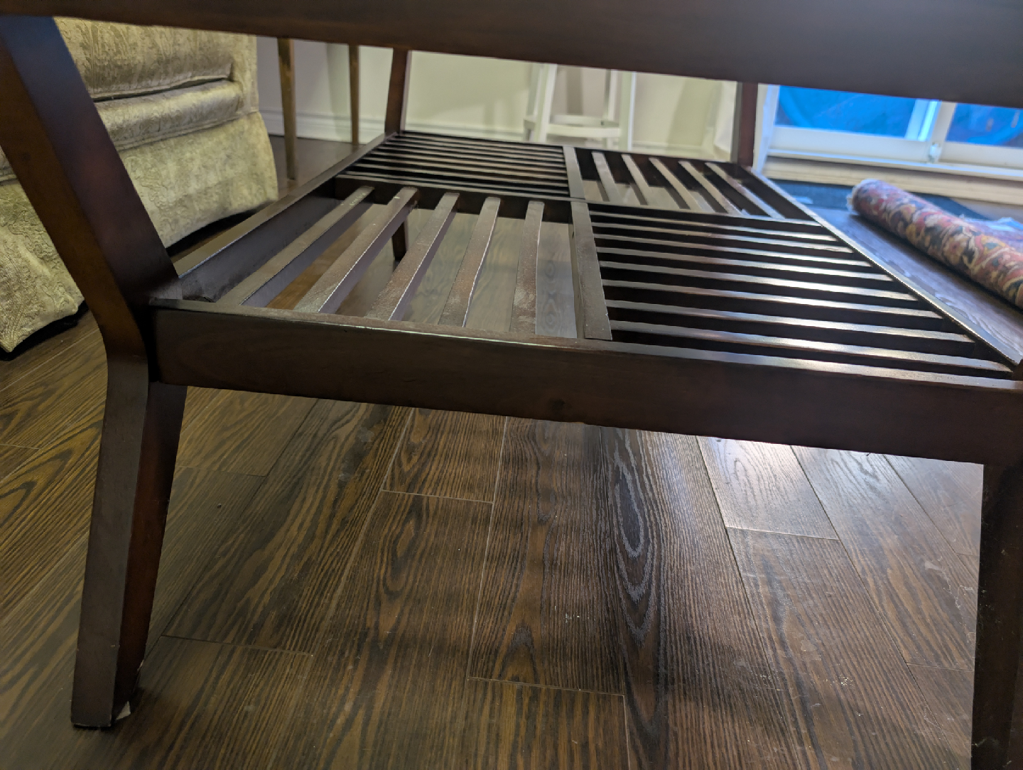 Wood & Glass Coffee Table - photo 3