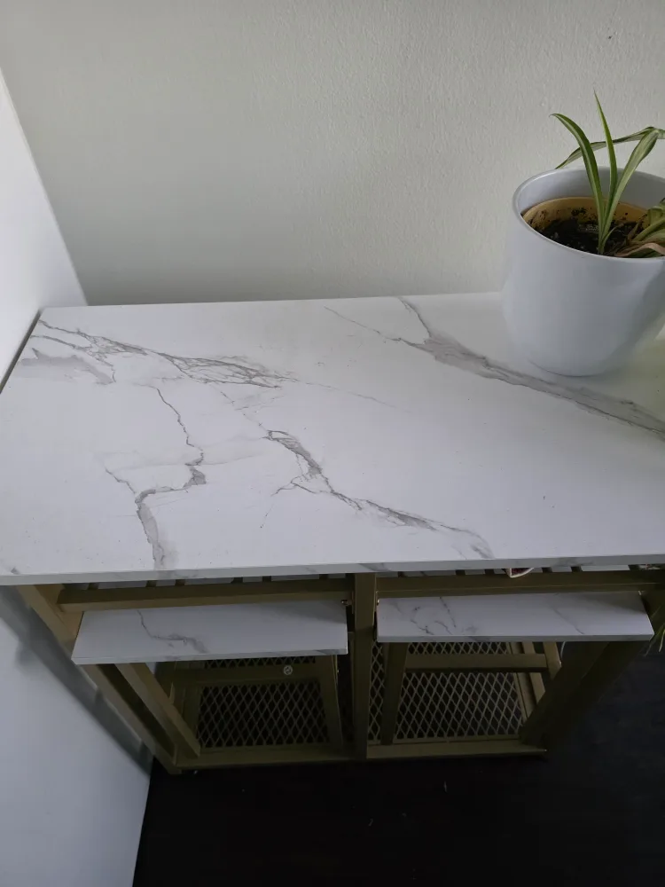 (FINAL SALE);3-Piece Foldable Dining Table Set image indicator(7)