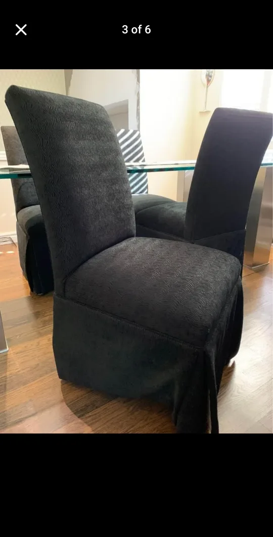 🥕Black Dining Chairs - Set of 2 image indicator(4)