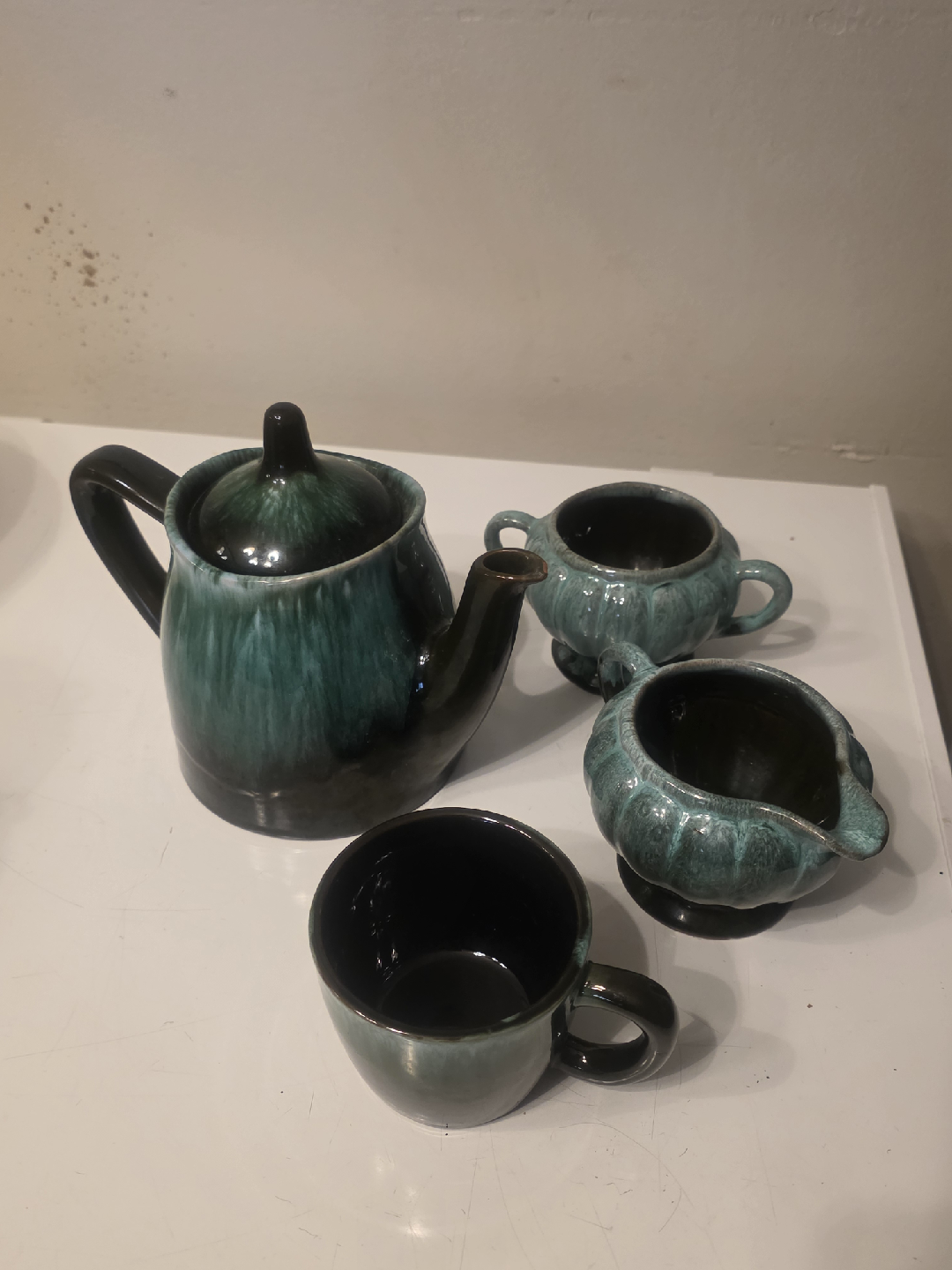 Blue Mountain Pottery Tea Set - 4 Piece