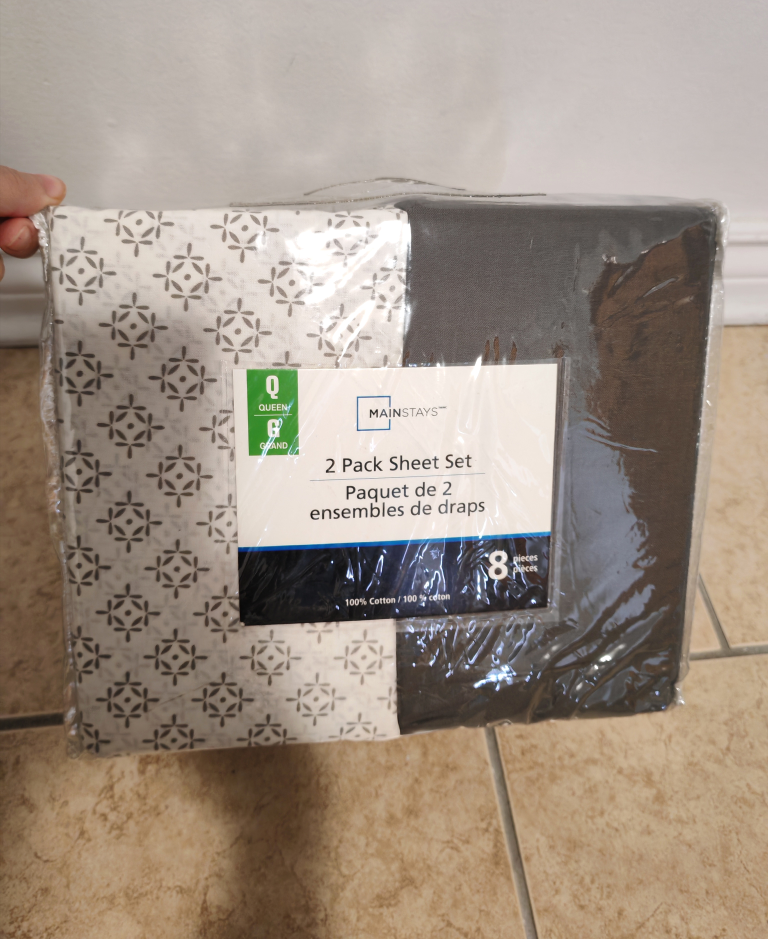 Mainstays Queen 2 Pack Sheet Set - New