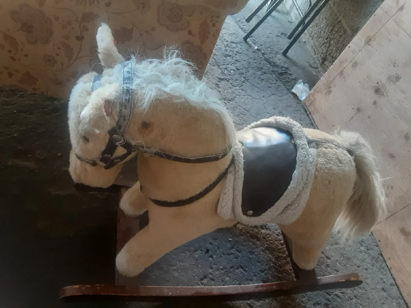 Dresser and vintage rocking horse, + more @outside image indicator(2)