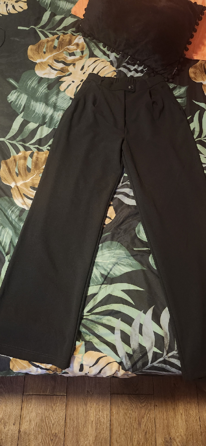 Black Wide Leg Dress Pants