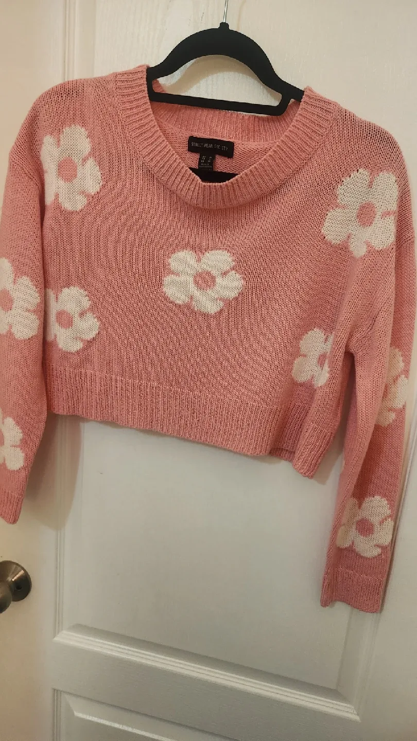 Streetwear Society Pink Floral Sweater - Size M image indicator(7)