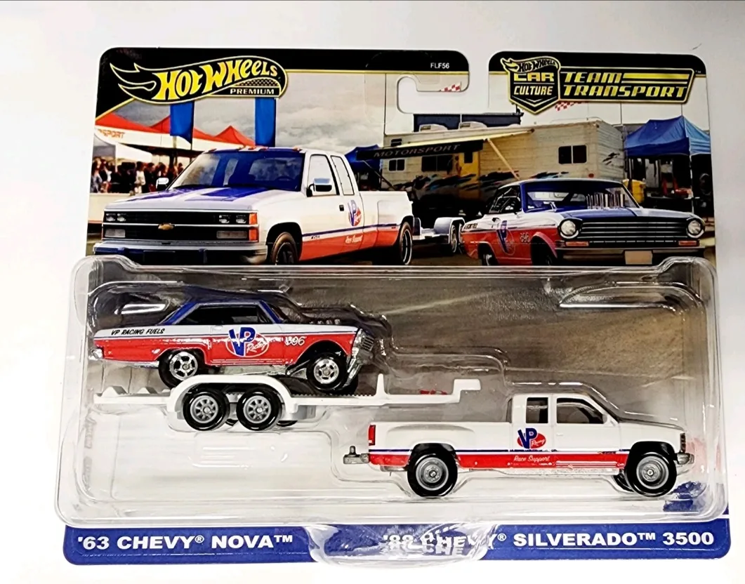 Hot Wheels Team Transport '63 Chevy Nova & '88 Silverado 3500 thumbnail
