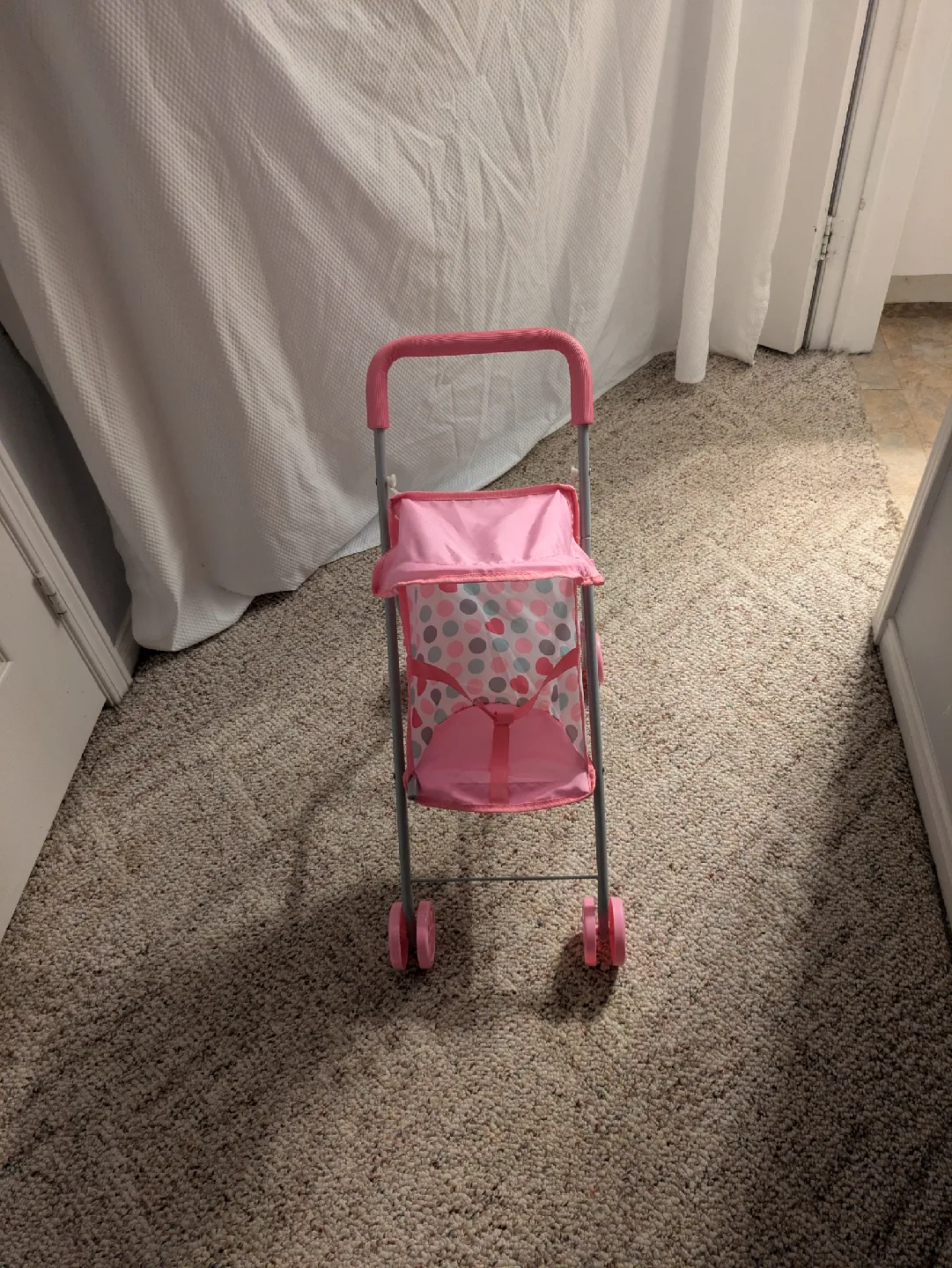 Pink Doll Crib, Stroller, and High Chair Set image indicator(2)