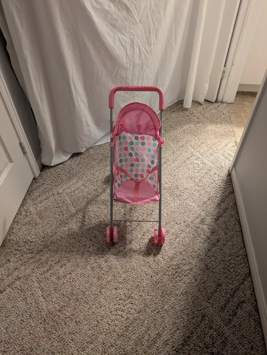 Pink Doll Crib, Stroller, and High Chair Set image indicator(3)