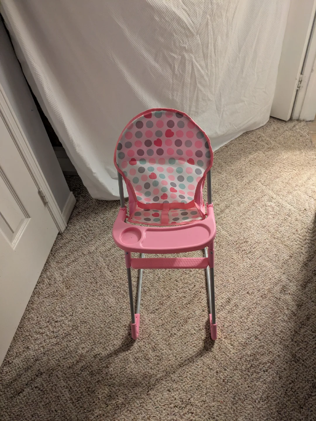 Pink Doll Crib, Stroller, and High Chair Set image indicator(4)