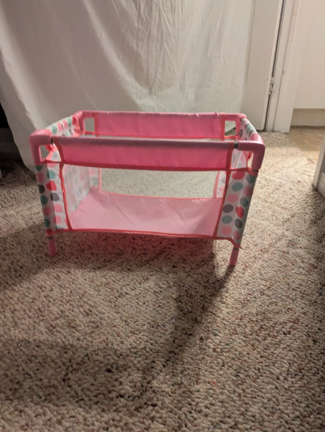 Pink Doll Crib, Stroller, and High Chair Set image indicator(5)