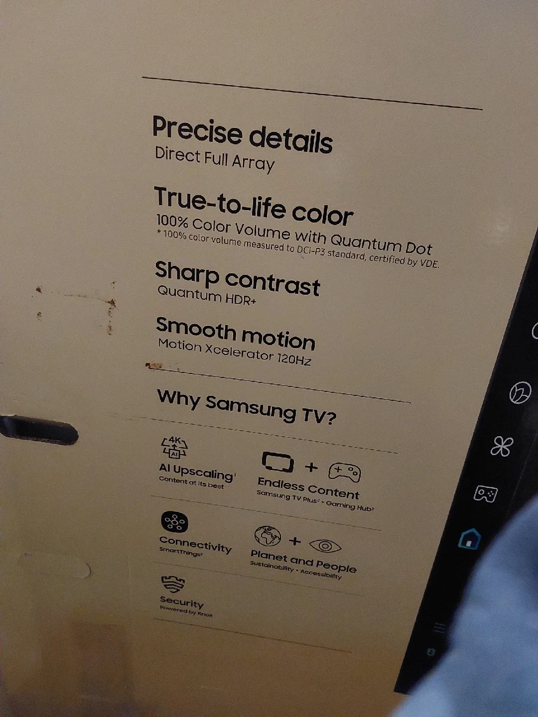 Samsung 85" Q80D QLED 4K TV - Like New! image indicator(8)