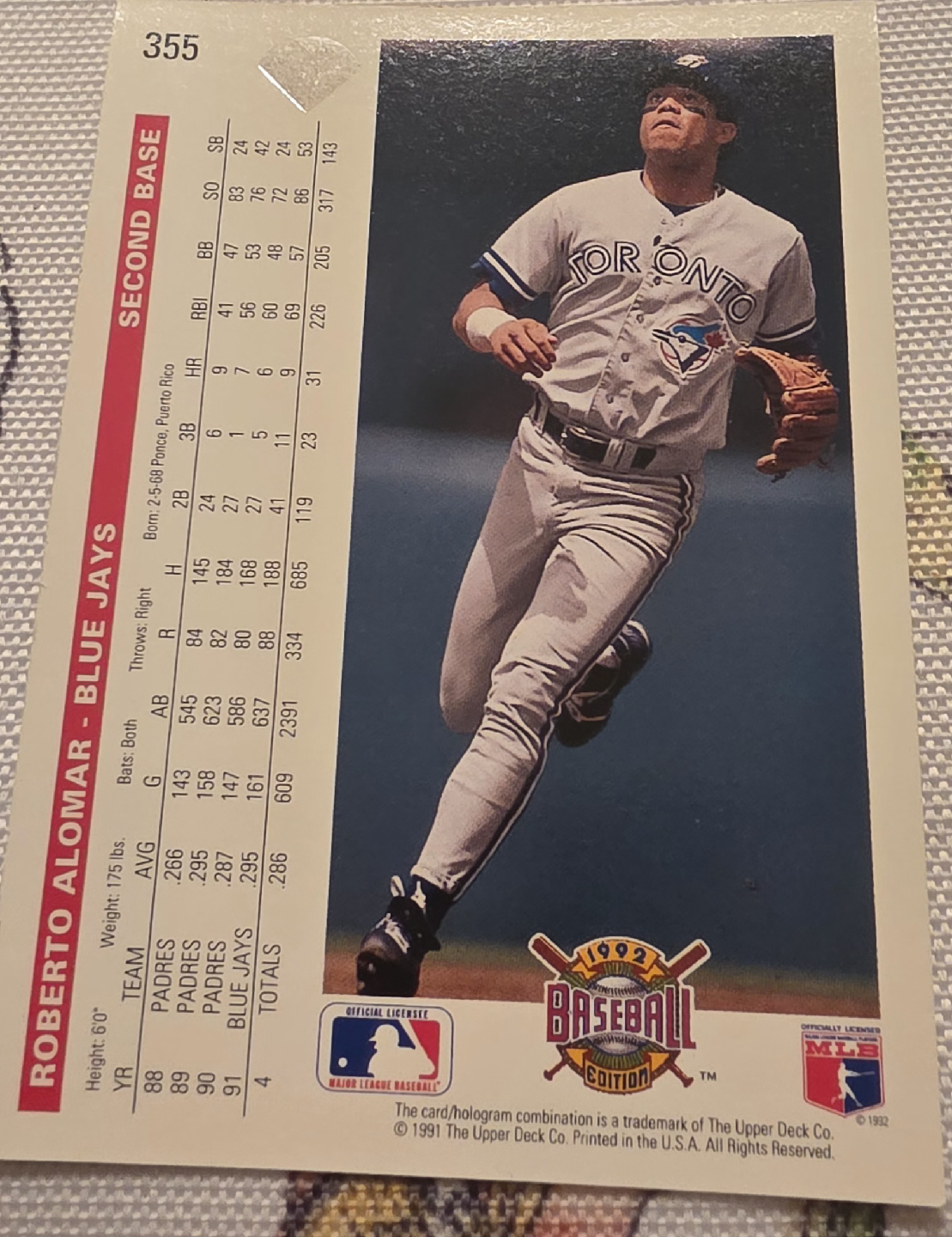 Toronto Blue Jays Baseball Cards - Upper Deck 1992 - photo 4