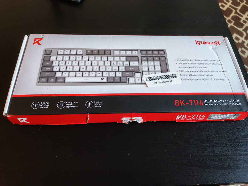 Redragon BK-7114 Scissor Mechanical Slim Wireless Keyboard