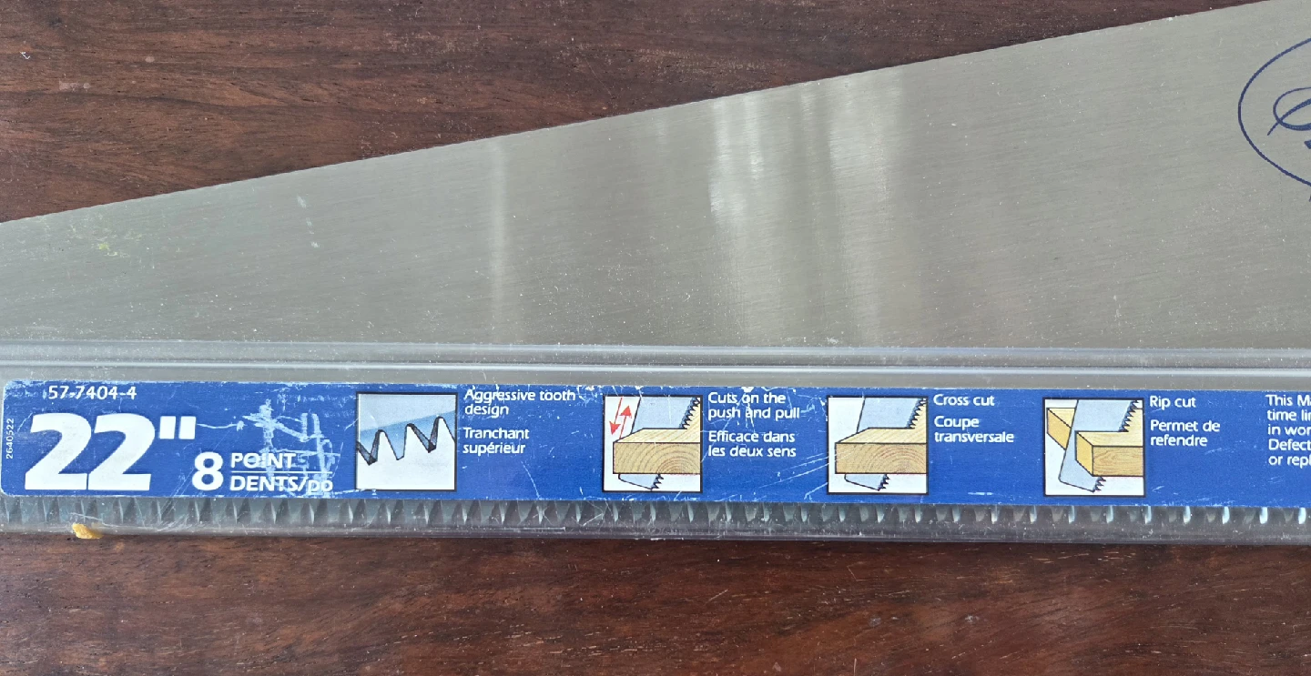Mastercraft Hardpoint Handsaw - 22 inch - photo 3