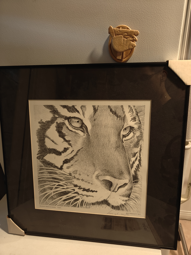 Ken Prescott "Tiger" Lithograph, Limited Edition
