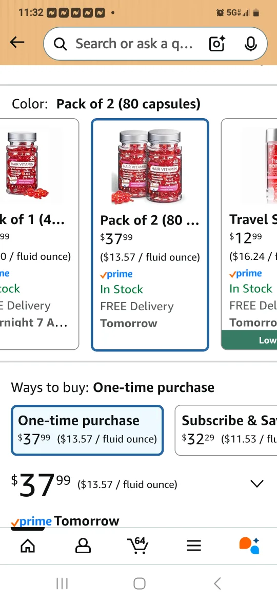 two bottle Bali Secret Hair Vitamin - 40 Capsules image indicator(5)